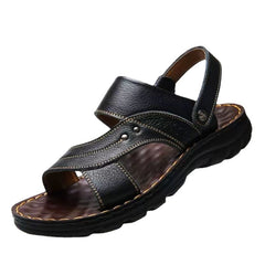 Non-slip Open-toe Leather Sandals