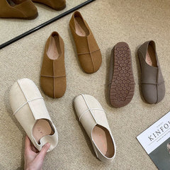 Suede Leather Comfortable Slip On Loafers