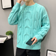 Fashion Autumn Winter Clothes Crew Sweaters Men Fashion Clothing