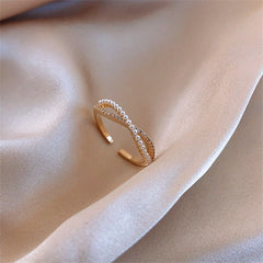 Pearl Zircon Rings for Woman 2021 Vintage Sexy Open Ring