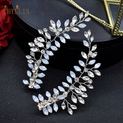 Alloy Leaves Golden Bridal Comb Wedding Hair Accessories