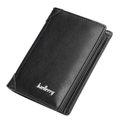 Fashion Men Wallets Name Engraving Zipper Card Holder