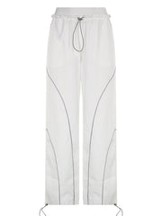 Loose Wide Leg Baggy Pants Hippie Casual Streetwear Low Waist Cargo Trousers