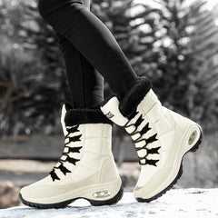 Boots Mid-Calf Snow Boots Women Lace-up Comfortable Ladies Boots