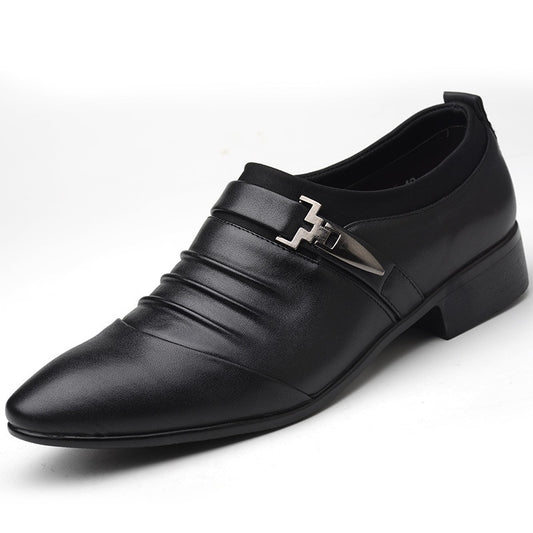 Men Leather Shoes Casual Shoes Slip-on Business Dress Shoes