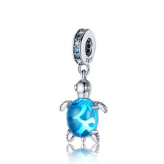 Silver Color Heart Shaped Charms Beads