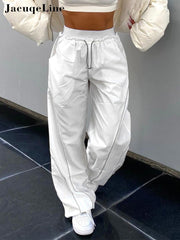 Loose Wide Leg Baggy Pants Hippie Casual Streetwear Low Waist Cargo Trousers
