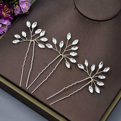 Alloy Leaves Golden Bridal Comb Wedding Hair Accessories