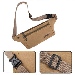 Women Men Retro Sport Waist Pack Crossbody Fanny Wallet Belt