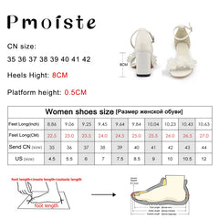 Heels White Wedding Shoes Bride Elegant Ankle Buckle Ladies Heeled Sandal