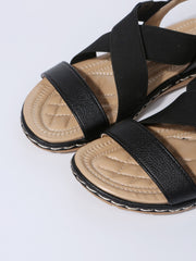 Sandals Summer Shoes Women New Ladies Sewing cross Out Wedges