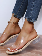 Fashion Summer Women Sandals Shoes Luxury Beach Ladies Clear Sandal