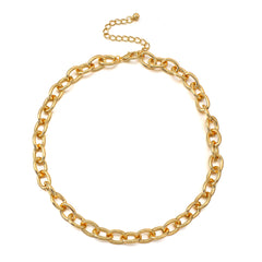 Trendy Gold Silver Color Cuba Chain Necklace Men Hip Hop