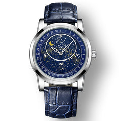 Mechanical Watch Gypsophila Watches for Man Corium Strap Automatic