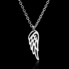 Stainless Steel Necklace For Men Long Chain Small Lightning Pendant