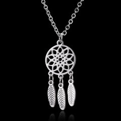 Stainless Steel Necklace For Men Long Chain Small Lightning Pendant