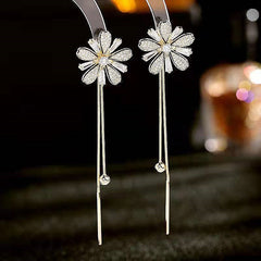 Daisy Flower Bee Stud Earrings Sunflower Butterfly Zircon