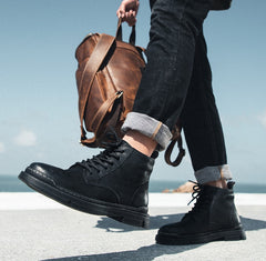 Men Classic Business Formal Shoes Autumn Winter Work Ankle Boots