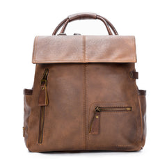 Women Backpack Purse Leather Anti-theft Casual Shoulder Bag