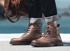 Men Classic Business Formal Shoes Autumn Winter Work Ankle Boots