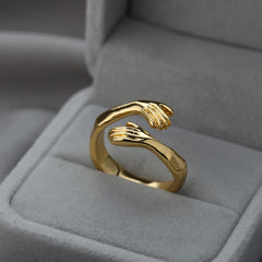 Vintage Opal Rings For Women Stainless Steel Sun Rings