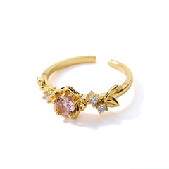 Vintage Opal Rings For Women Stainless Steel Sun Rings