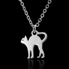 Stainless Steel Necklace For Men Long Chain Small Lightning Pendant