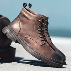 Men Classic Business Formal Shoes Autumn Winter Work Ankle Boots