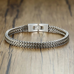 Stylish Men's Chain Bracelets Stainless Steel Link Wristband
