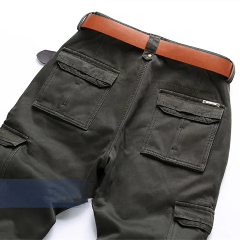 Pockets Cargo Pants Men Clothing Casual Pants