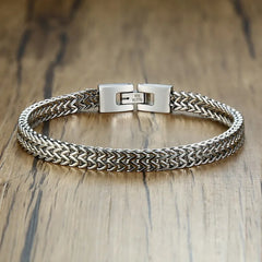 Stylish Men's Chain Bracelets Stainless Steel Link Wristband