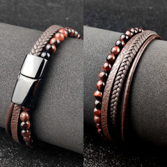Charm Men Bracelet Rope Stainless Steel Magnetic bracelet bangles Chain