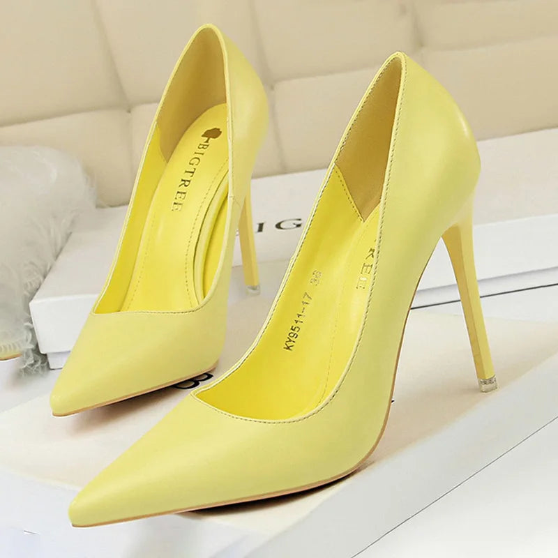 Women Pumps Fashion High Heels Shoes Stiletto