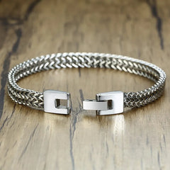 Stylish Men's Chain Bracelets Stainless Steel Link Wristband