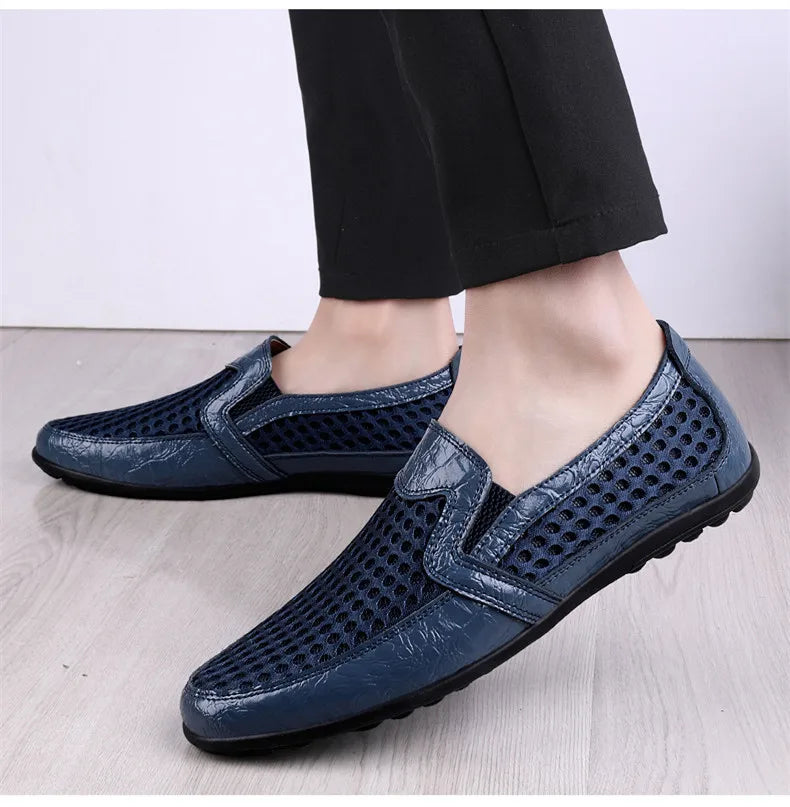 Summer Men's Casual Shoes Breathable Mesh Shoes Fashion Loafers