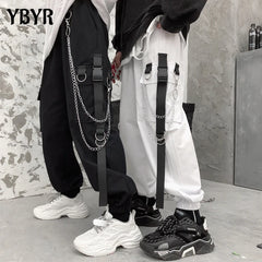 Women Cargo Harem Pants Side Pockets Casual Joggers Trousers