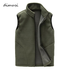 Men Fleece Vest Male Thick Warm Waistcoat Outwear Casual