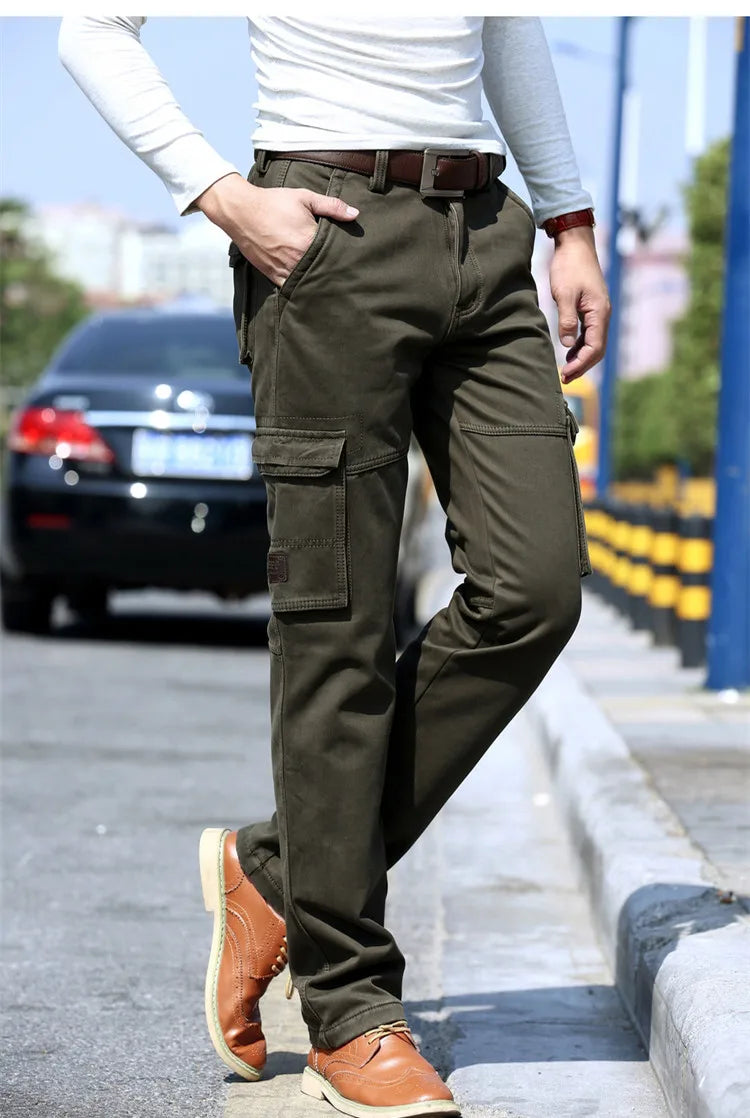 Pockets Cargo Pants Men Clothing Casual Pants