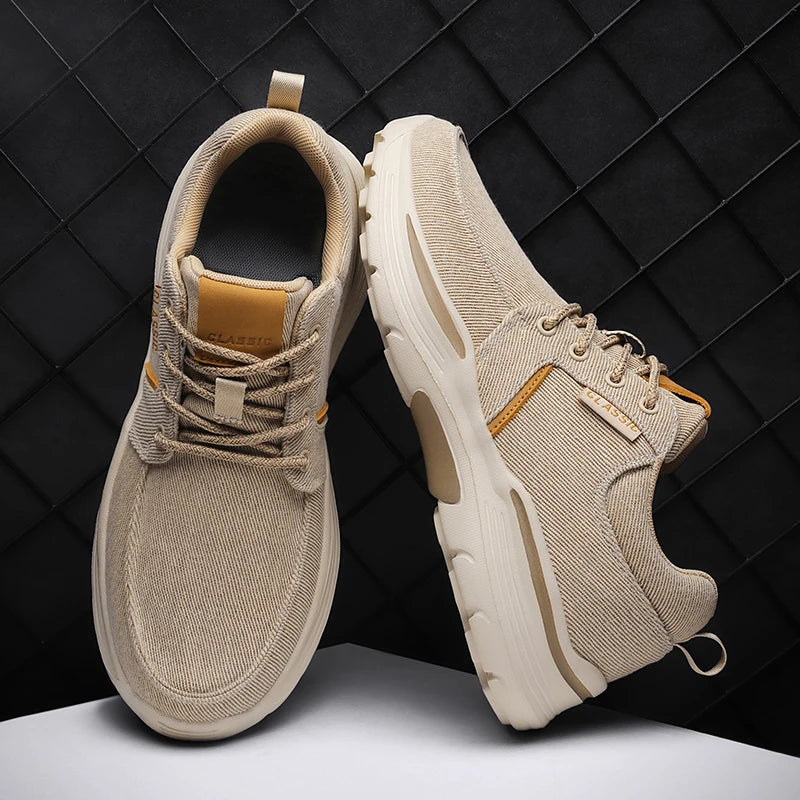 Men's Casual Shoes Canvas Breathable Outdoor Walking Shoes Classic