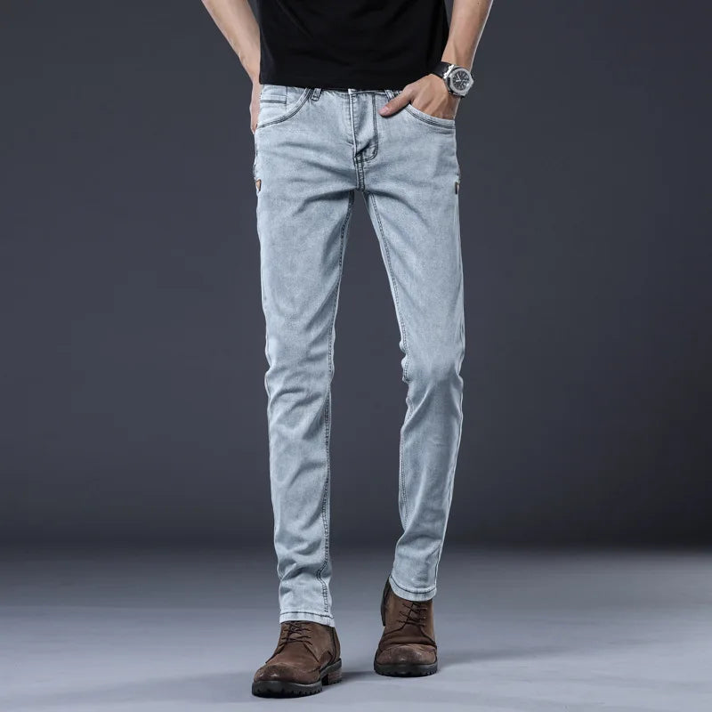 Skinny Denim Jeans Men Slim Fit Stretch Mens Jeans