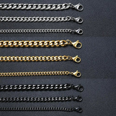 Chain Bracelet for Men Stainless Steel Cuban Link Chain