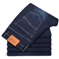 Straight-leg Brand Jeans Classic Style Business Casual Stretch Denim Pants