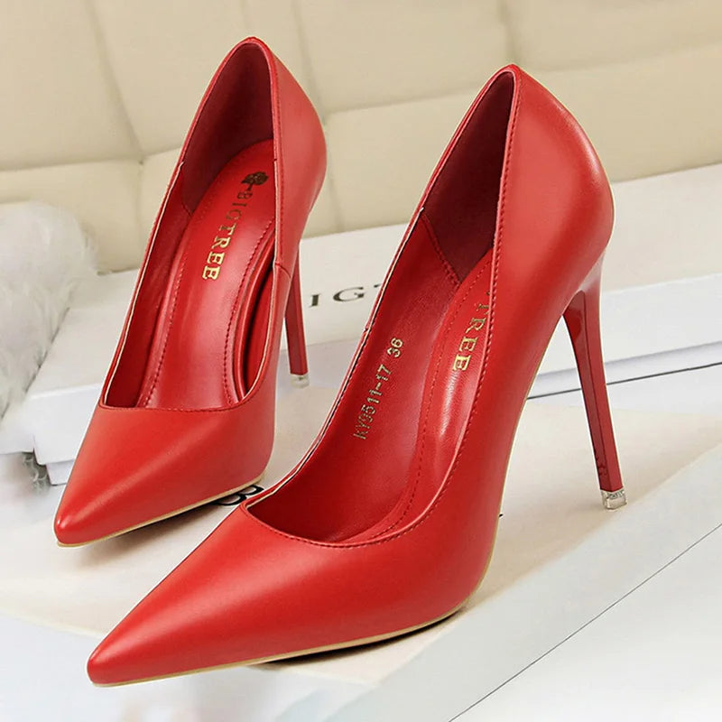 Women Pumps Fashion High Heels Shoes Stiletto