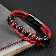 Round Bead Stone Men's Bracelet Classic Bangles Fashion Jewelry