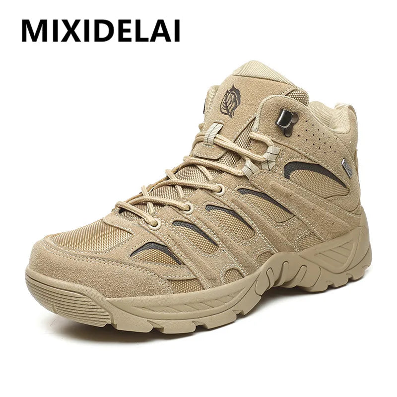 Fashion Men Outdoor Hiking Shoes Ankle Boots