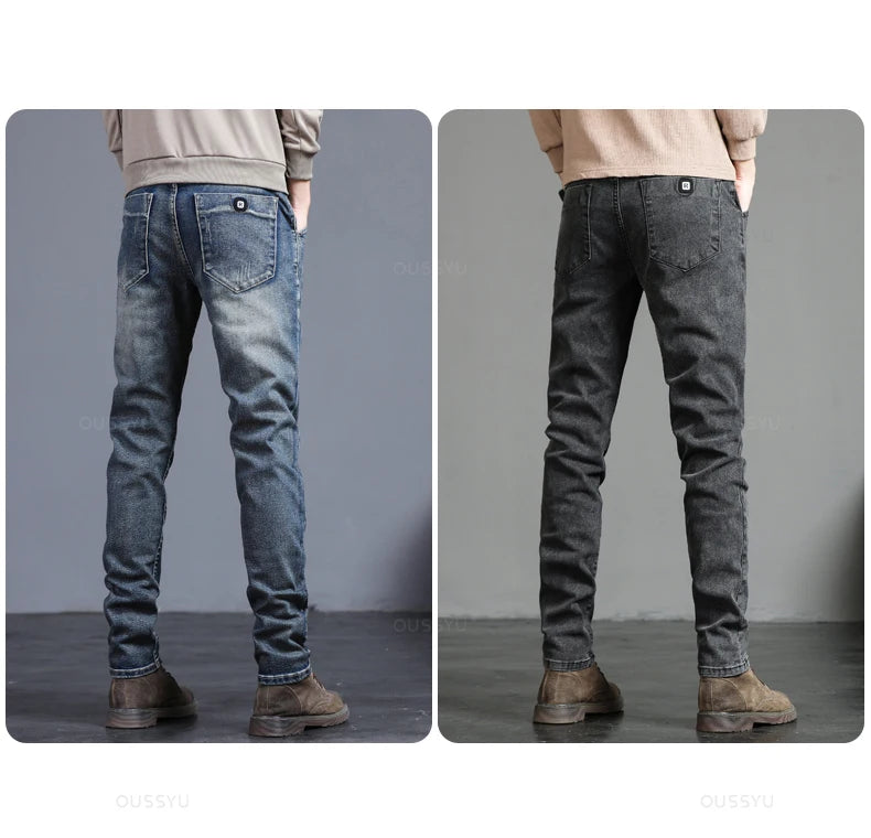 Men's Classic Fashion Jeans Casual Slim Skinny Vintage Streetwear