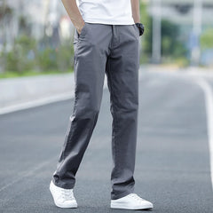 Summer Men's Thin Stretch Straight Casual Pants Business Fashion