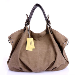 Casual Canvas Shoulder Bag Messenger Bag Large Capacity Tote