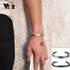 Stainless Steel Bangle for Men Vintage Simple Basic