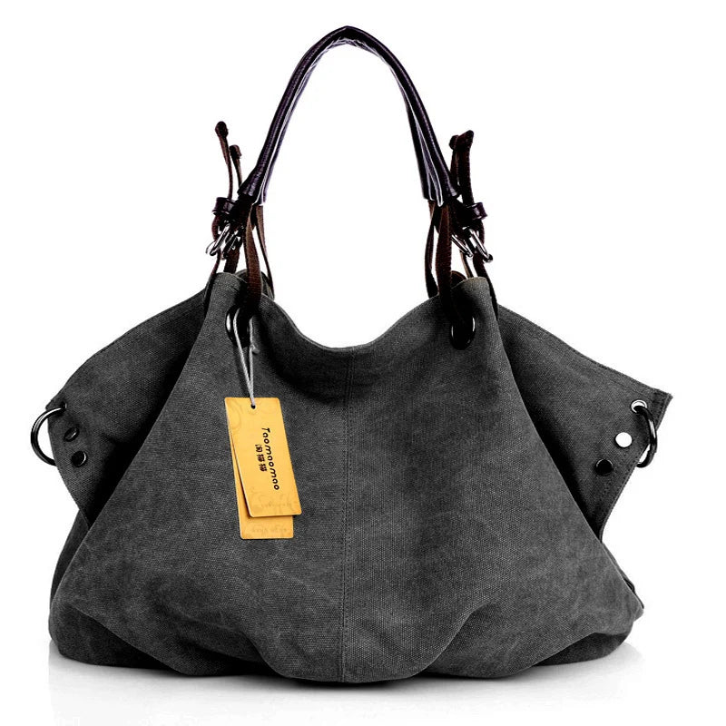 Casual Canvas Shoulder Bag Messenger Bag Large Capacity Tote